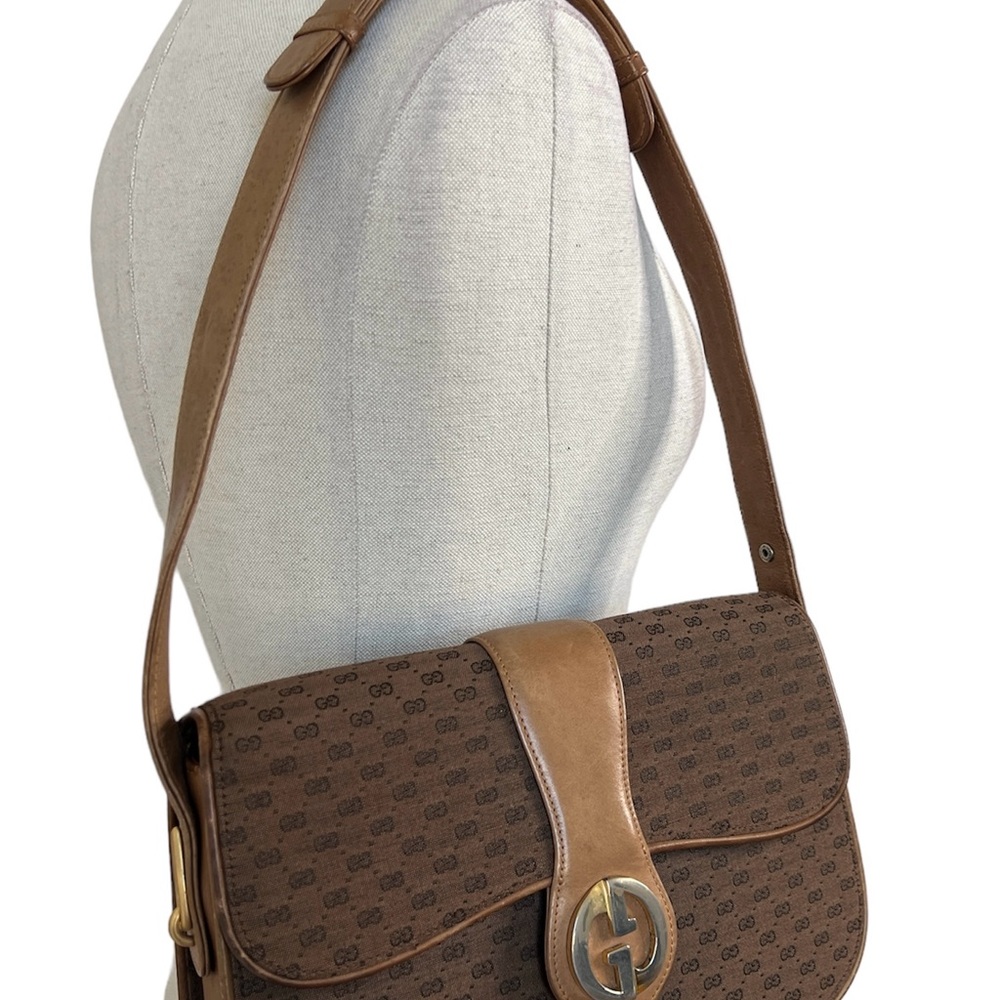 100% authentic vintage Vintage GUCCI Micro GG Supreme Shoulder Hand Bag - Picture 14 of 15